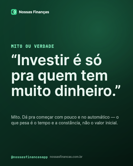 Post do Nossas Finanças